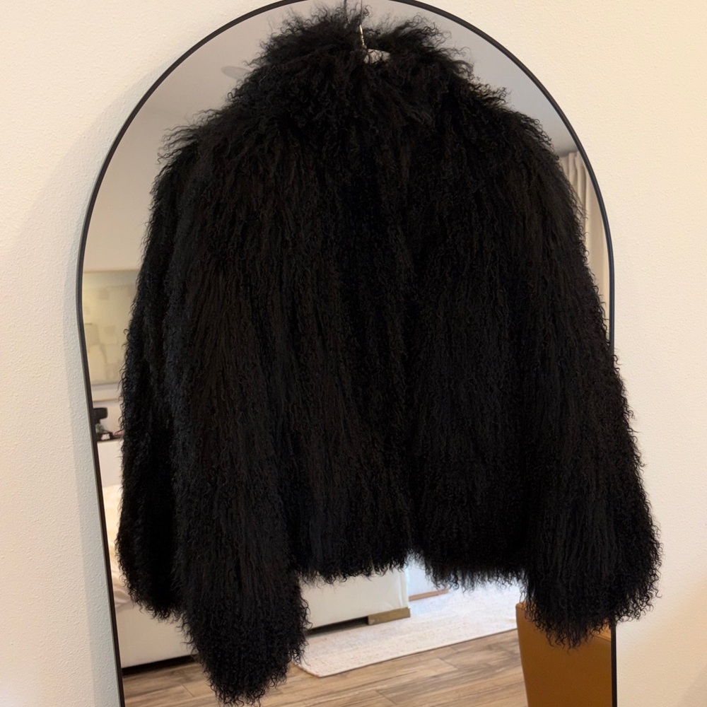 Ducie London Rochelle shearling coat black - Picture 5 of 7